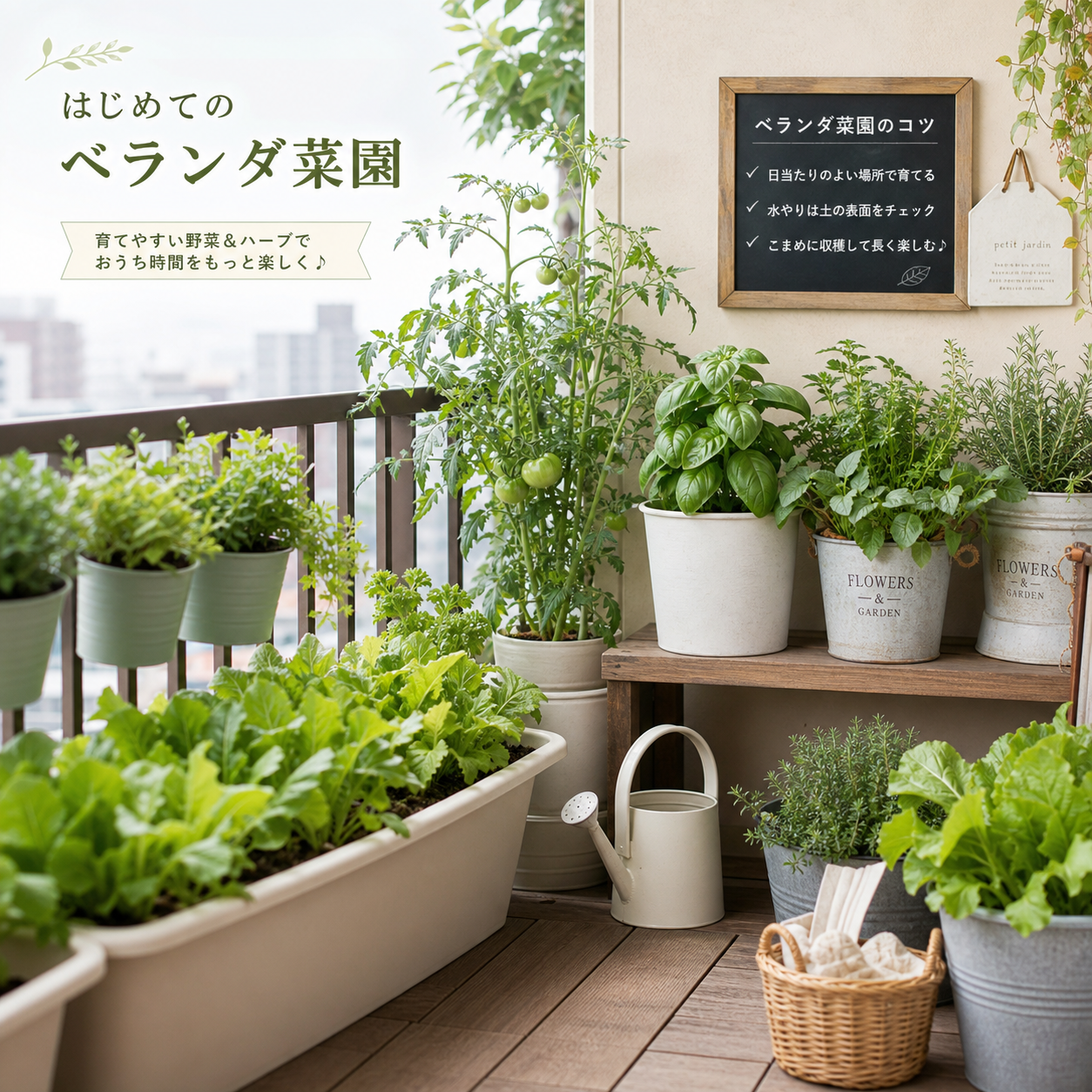ベランダ菜園の注意点とコツ